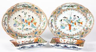 Chinese export porcelain serving dishes, etc.