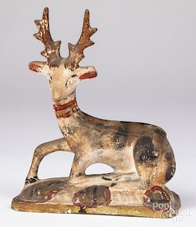 Large chalkware stag