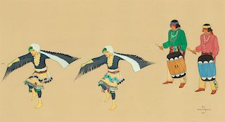 Gilbert Atencio (Wah Peen), Eagle Dancers