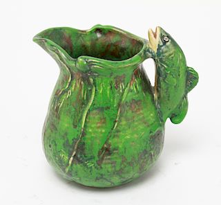 Weller Coppertone Pitcher with Fish Handle