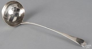 English silver ladle, 1801-1802, of Pennsylvania interest, bearing the touch of Eley & Fearn