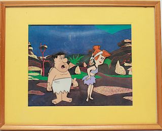 Flintstones Animation Cel Fred and Wilma
