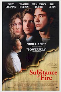 "The Substance of Fire" 1996 Movie Poster