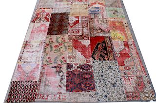 Patchwork Boho Carpet 9' 9" x 13' 1"