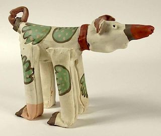 Christine M. Federighi, American-Florida (1949 - 2006) Ceramic Dog Figure