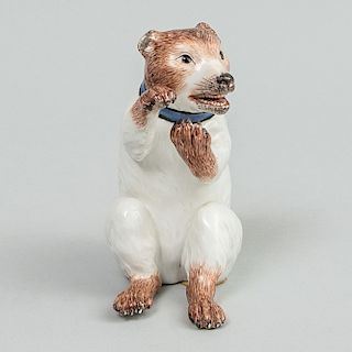 Meissen Porcelain Model of a Bear 'Sitsender Bar'