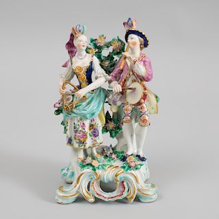 Bow Porcelain Figure Group of Young Musicians