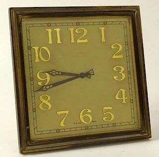 Hodgson Kennard & Co. 8 Days Art Deco Bronze Clock