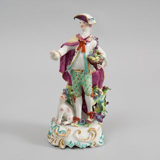 Derby Porcelain Figure of the Dresden Shepherd