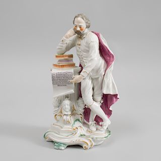 Derby Porcelain Figure of Shakespeare