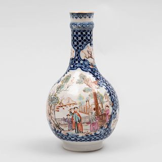 Chinese Export Porcelain Bottle Vase