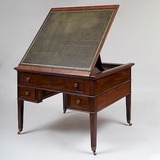 Late George III Mahogany Partner's Desk
