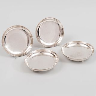 Set of Four Hungarian Silver Vide Poche