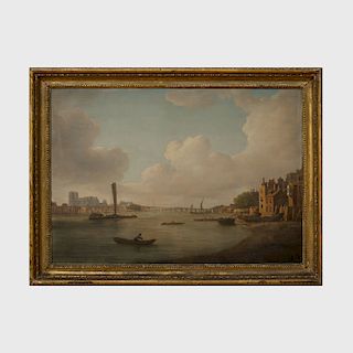 School of Samuel Scott (1702-1772): A View on the River Thames