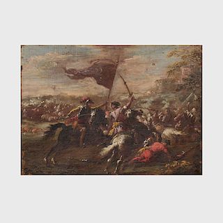Attributed to Francesco Simonini (1686-c. 1755): Battle Scene