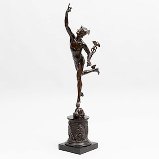 After Giambologna: Bronze Model of Mercury