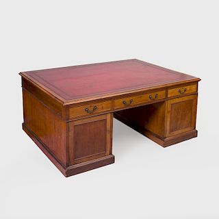 George III Mahogany Partner's Desk