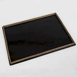 English Brass-Mounted Lacquer Tray