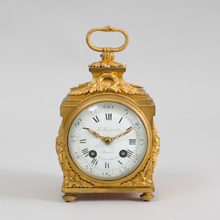 Louis XVI Ormolu Travel Clock