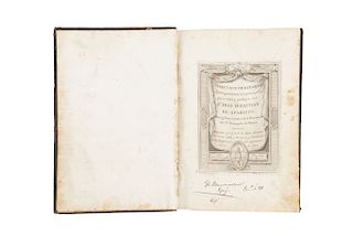 Ximénez, Mateo. Colección de Estampas que Representan los Principales Pasos... de Frai Sebastian de Aparizio... Roma, 1789. 129 láminas