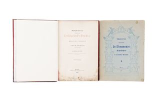 Batres, Leopoldo. Inspección y Conservación de Monumentos Arqueológicos /  Monografía. 1903/1908. Piezas: 2.