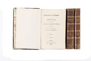Veytia, Mariano. Historia Antigua de Méjico. Méjico: Imprenta a cargo de Juan Ojeda, 1836. Piezas: 3.