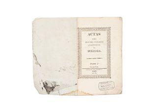Actas del Segundo Congreso Constitucional de México. Tlalpam: Imprenta del Gobierno, 1829. Tomo I.