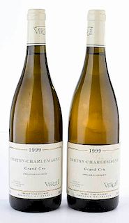 Two Bottles 1999 Verget Corton-Charlemagne Grand Cru