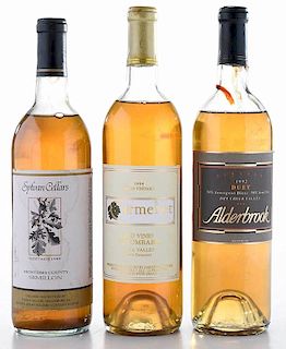 Three Vintage California White Wines