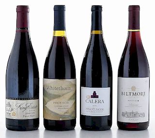 Four Vintage Bottles American Pinot Noir