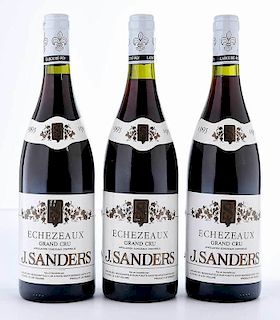 Three Bottles 1995 J. Sanders Echezeaux Grand Cru