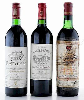 Three Bottles Vintage Saint-Émilion Grand Cru