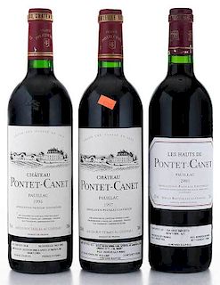Twelve Vintage Bottles Château Pontet-Canet Pauillac
