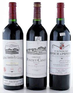Three Vintage French Bordeaux, Pauillac, Pomerol