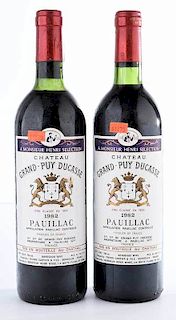 Two Bottles 1982 Château Grand-Puy Ducasse Pauillac