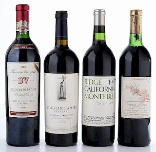 Four Vintage American Red Wines, Napa Valley