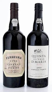 Two Vintage Bottles Porto