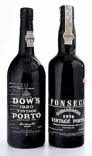 Two Vintage Bottles Porto