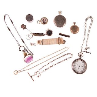 Collection of vintage jewelry, watches and accessories