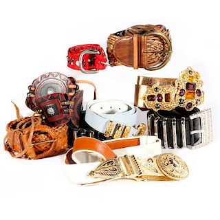 Collection of 11 Designer Belts