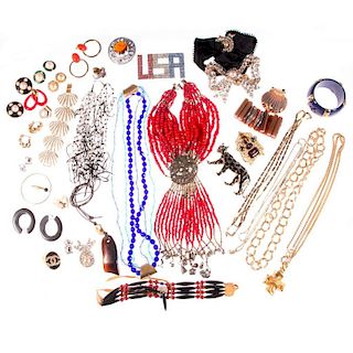 Collection of 90+ costume jewelry