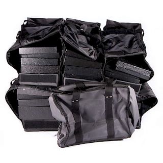 Canvas & Nylon Jewelry Salesman Carrying Cases with Trays