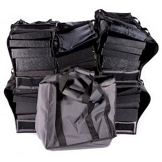 Canvas & Nylon Jewelry Salesman Carrying Cases with Trays