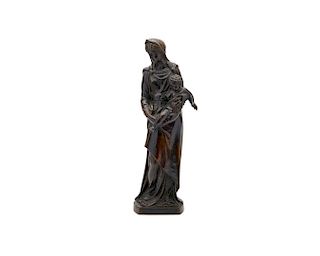 An Early Italian Bronze of the Virgin and Child