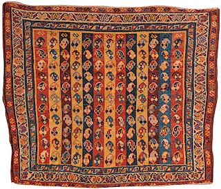 South Persian Rug, late 19th century; 3 ft. 7 in. x 3 ft.