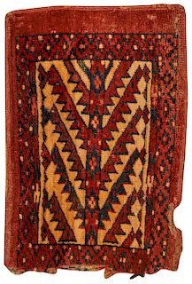 Yomud Trapping, Turkestan, ca. 1875; 1 ft. 3 in. x 10 in.