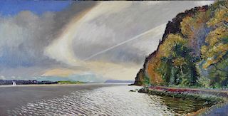 William Bruckner (B. 1915) Hudson River Painting