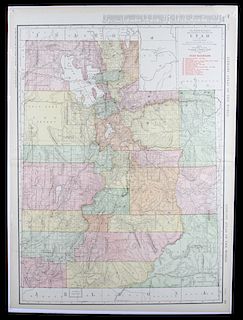 Rand, McNally & Co. 1912 Utah Railway Map