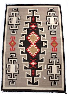 Navajo Klagetoh Hand Woven Wool Rug c. 1900