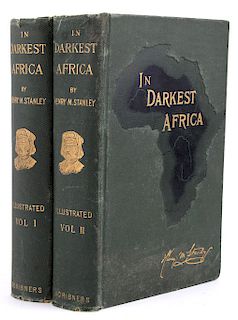 In Darkest Africa by H.M. Stanley Early Ed.--Maps